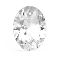 Oval White Topaz