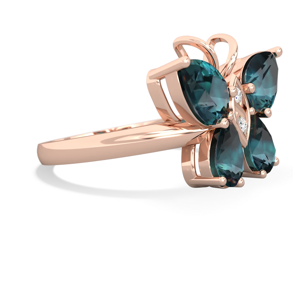 Alexandrite Butterfly 14K Rose Gold ring R2215