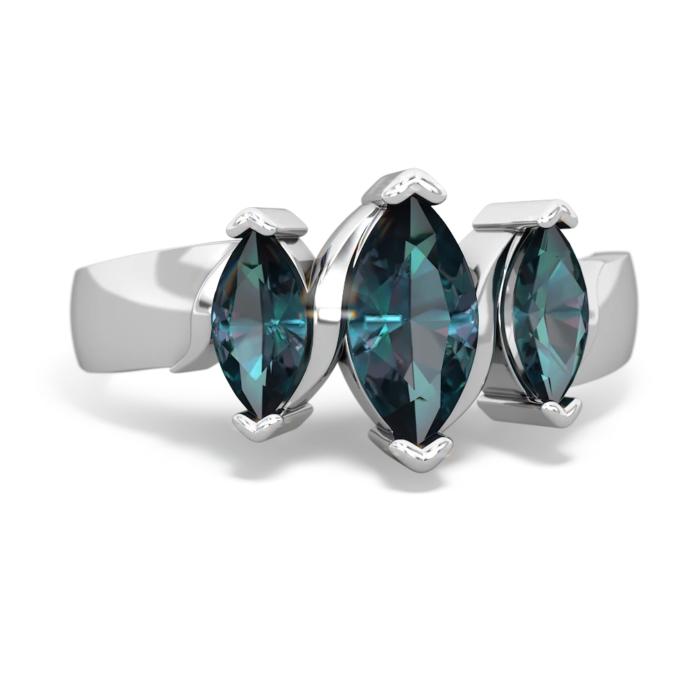 Onyx Three Peeks 14K White Gold ring R2433