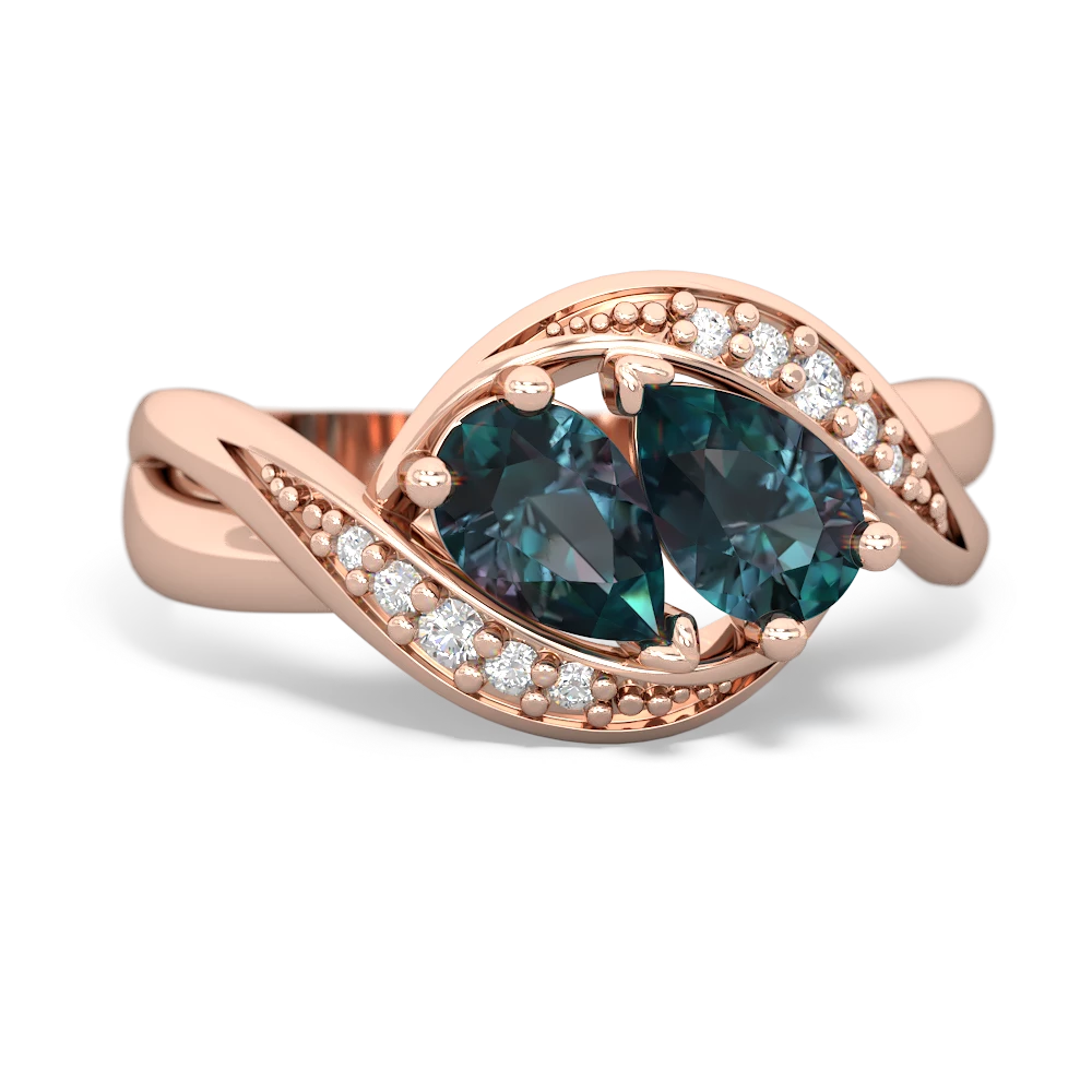 Alexandrite Summer Winds 14K Rose Gold ring R5342