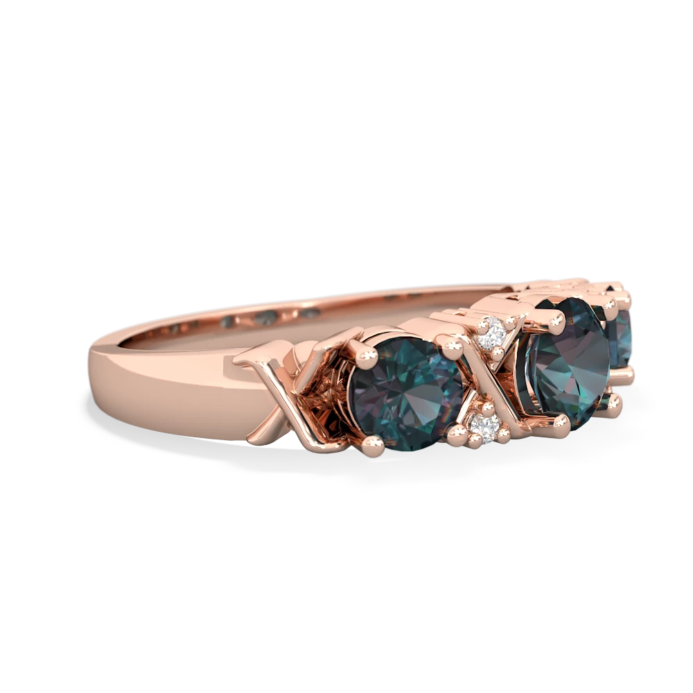 Onyx Hugs And Kisses 14K Rose Gold ring R5016