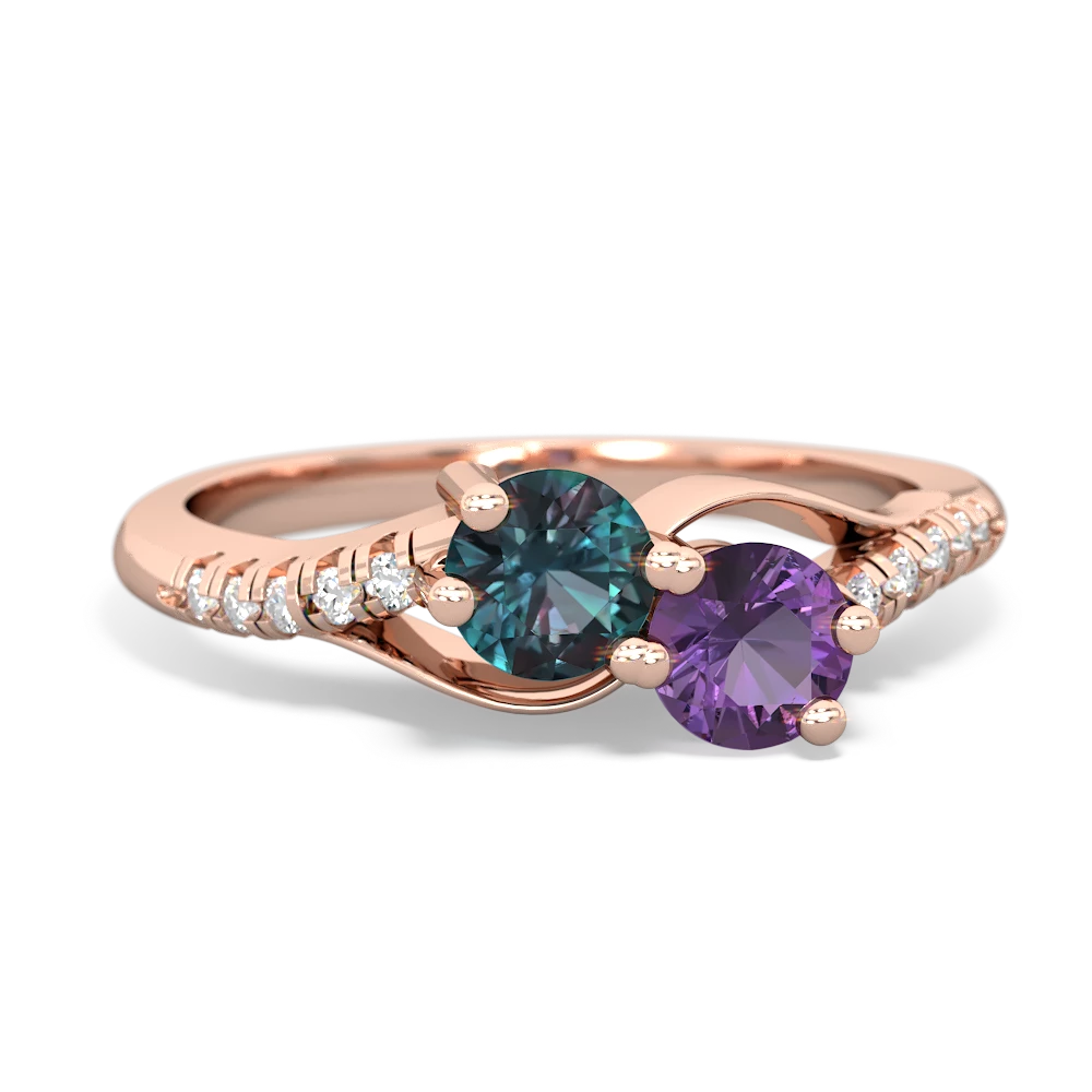 Alexandrite and amethyst on sale