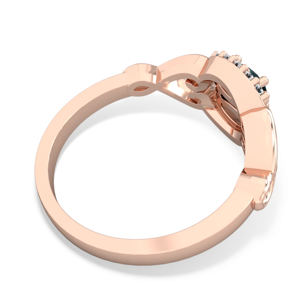 Alexandrite Love Nest 14K Rose Gold ring R5860