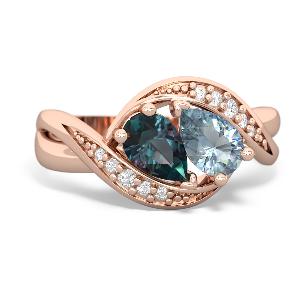 Alexandrite Summer Winds 14K Rose Gold ring R5342