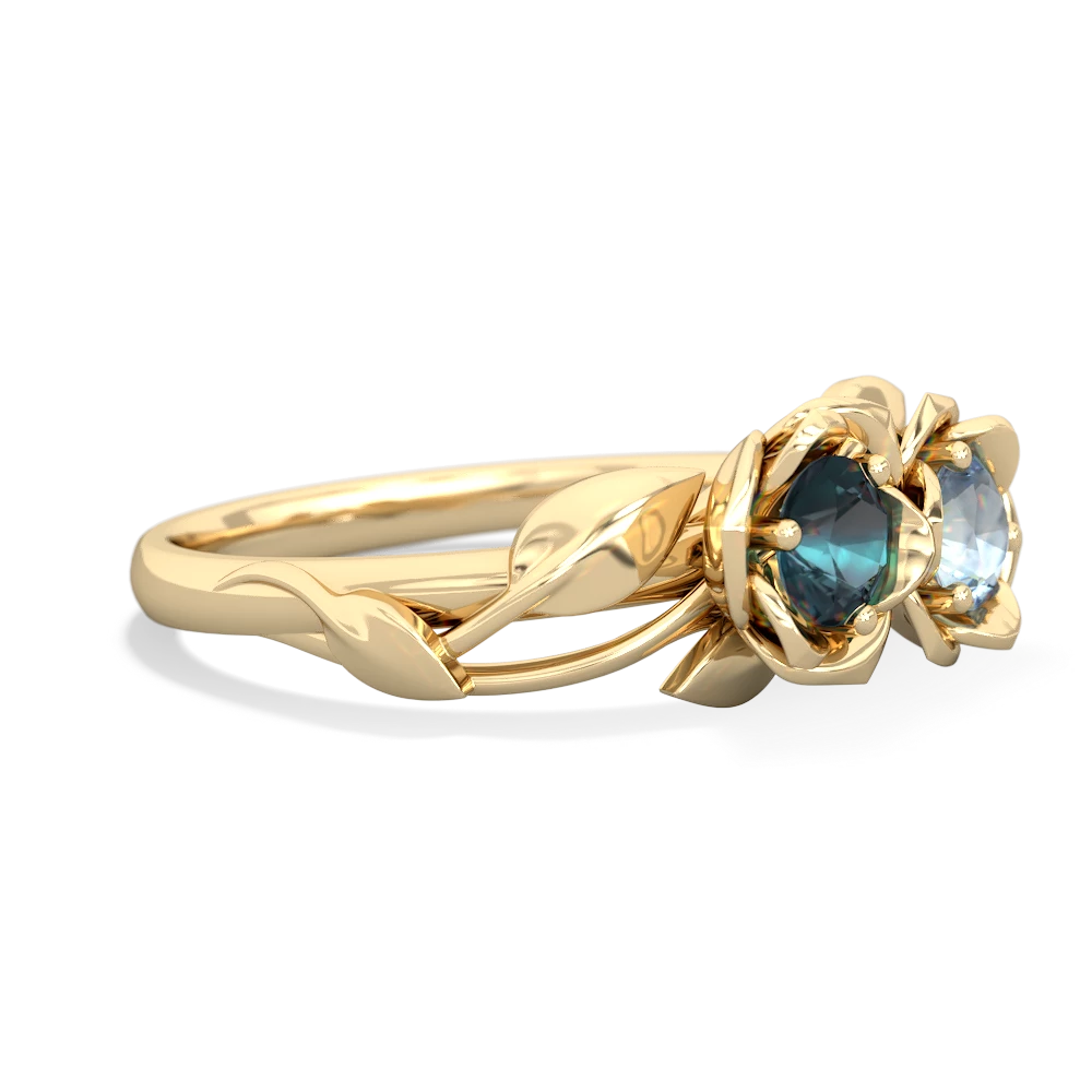 Alexandrite Rose Garden 14K Yellow Gold ring R5510