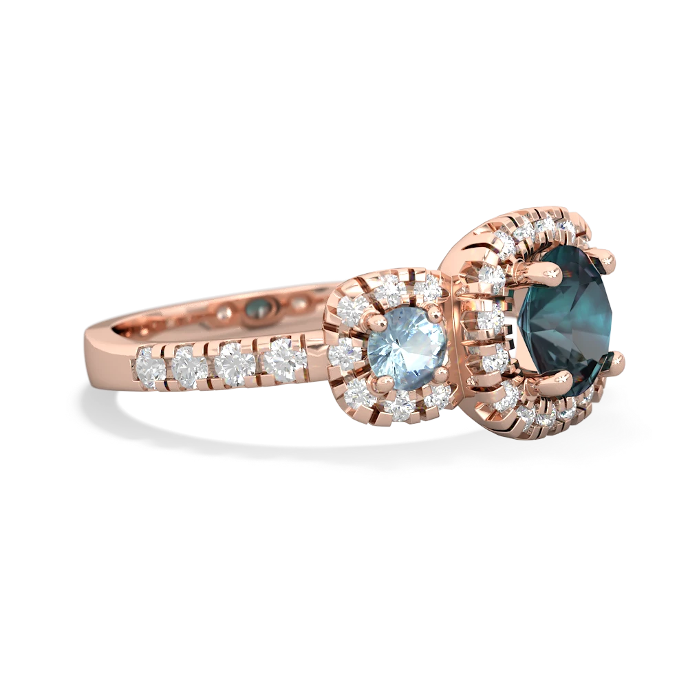 Alexandrite Regal Halo 14K Rose Gold ring R5350