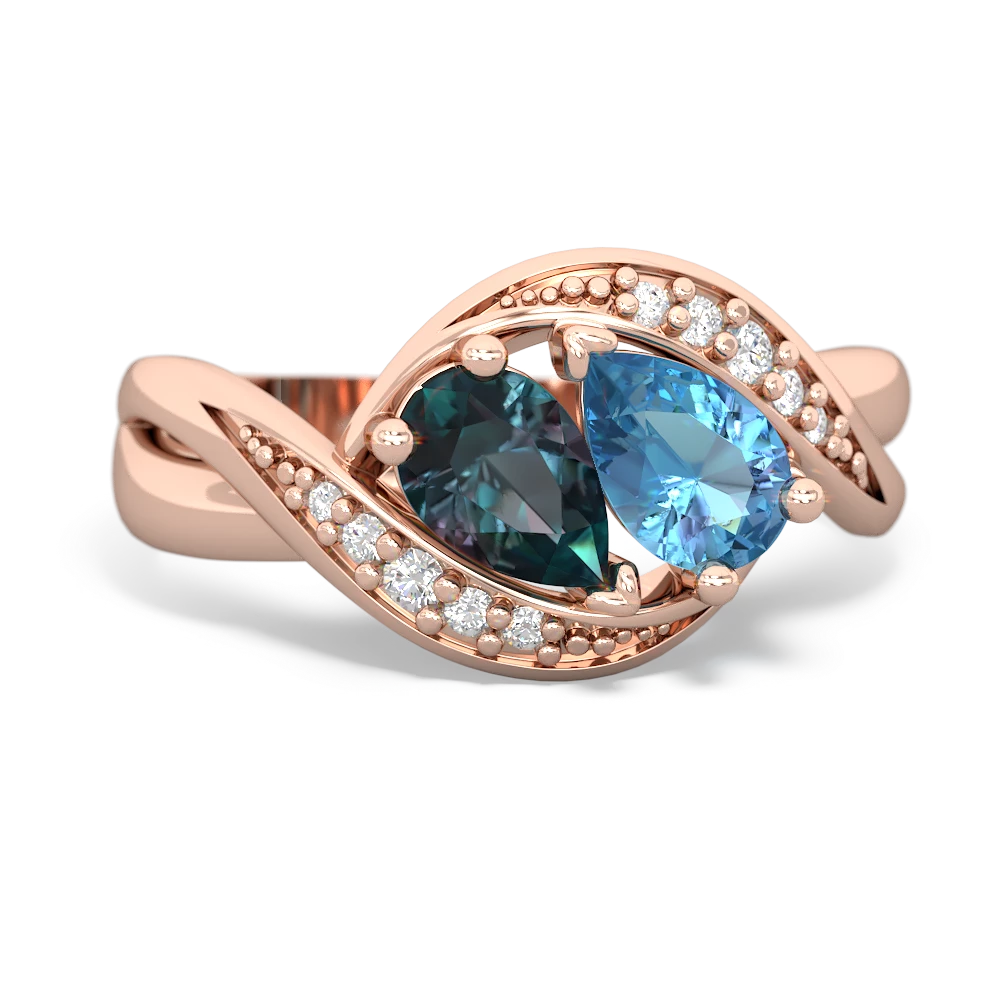 Alexandrite Summer Winds 14K Rose Gold ring R5342