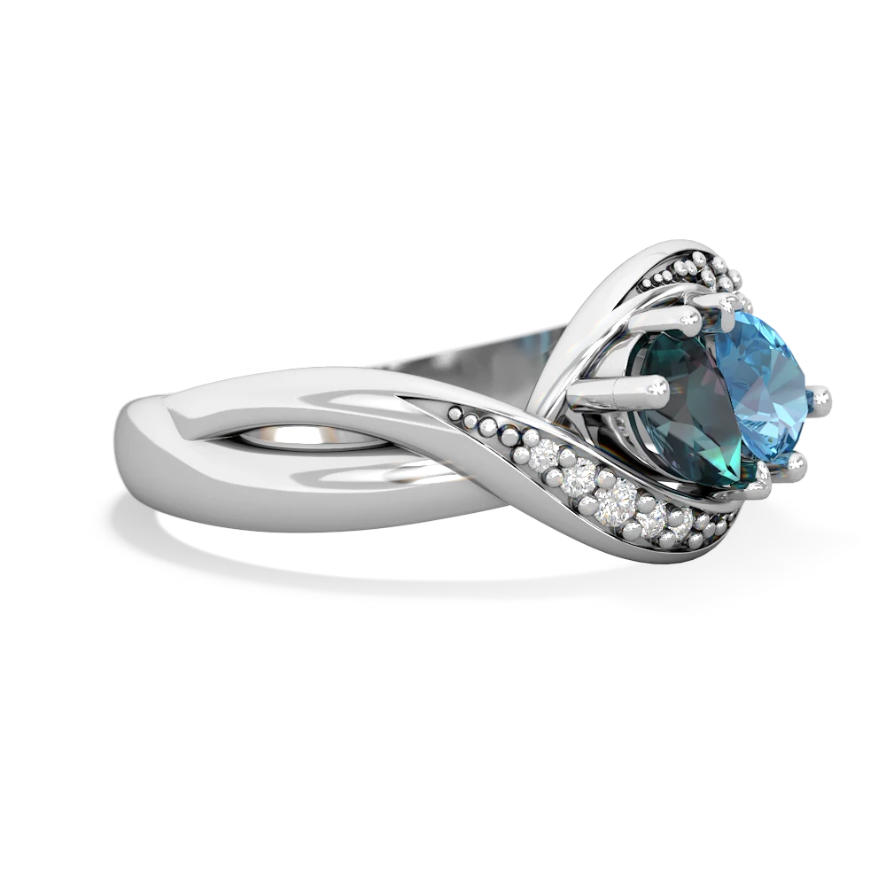 Alexandrite Summer Winds 14K White Gold ring R5342