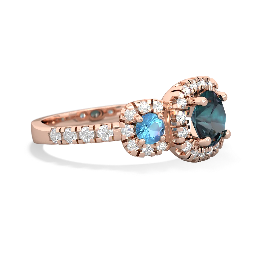 Alexandrite Regal Halo 14K Rose Gold ring R5350