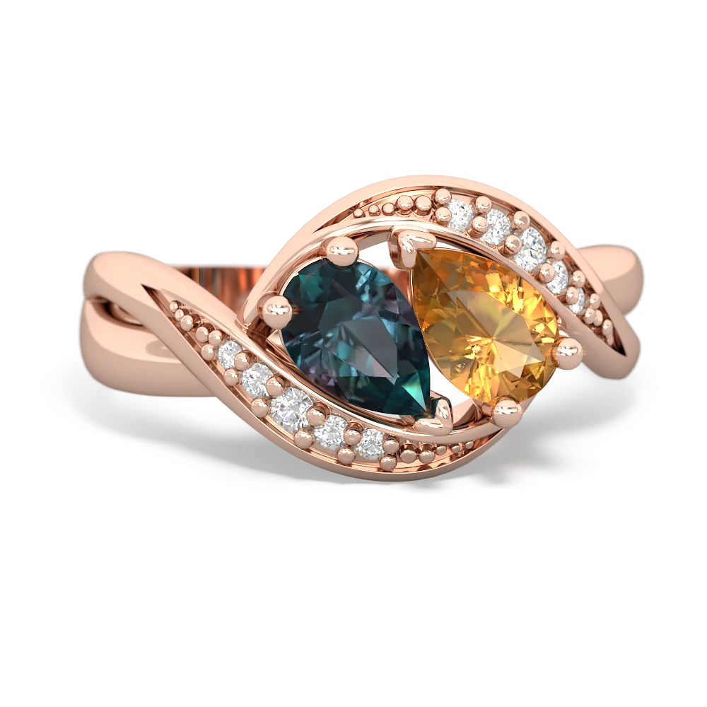 Alexandrite Summer Winds 14K Rose Gold ring R5342