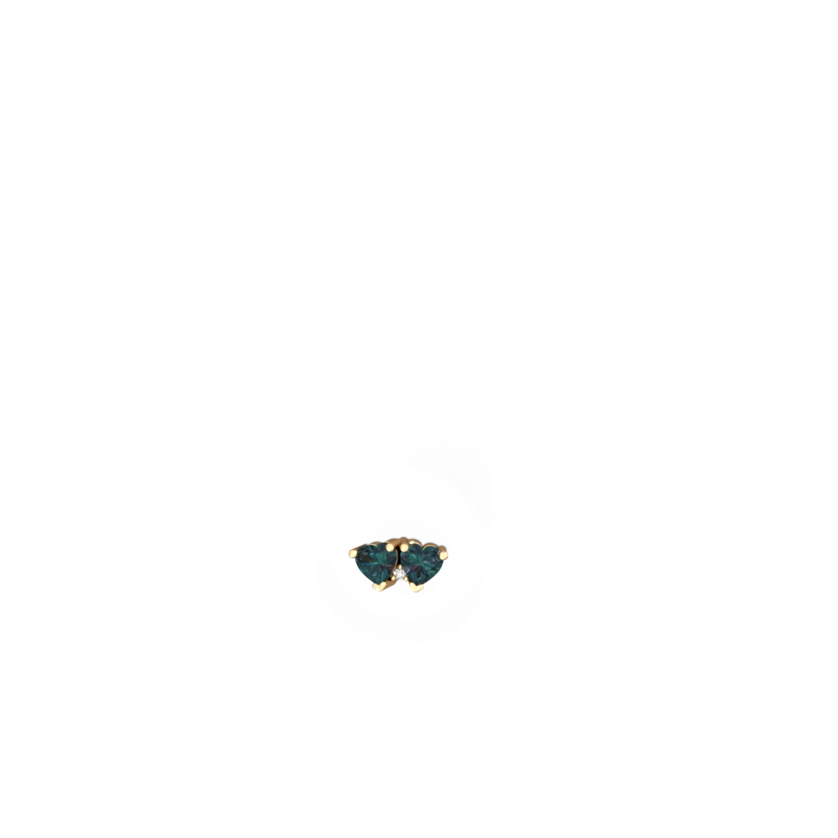 Alexandrite Sweethearts 14K Yellow Gold earrings E5260