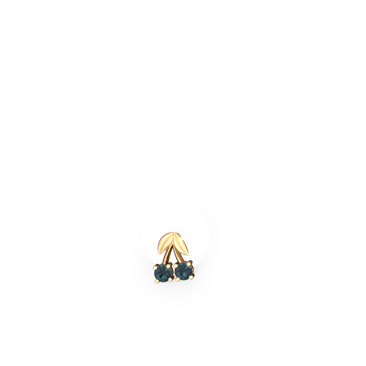 Alexandrite Sweet Cherries 14K Yellow Gold earrings E7001