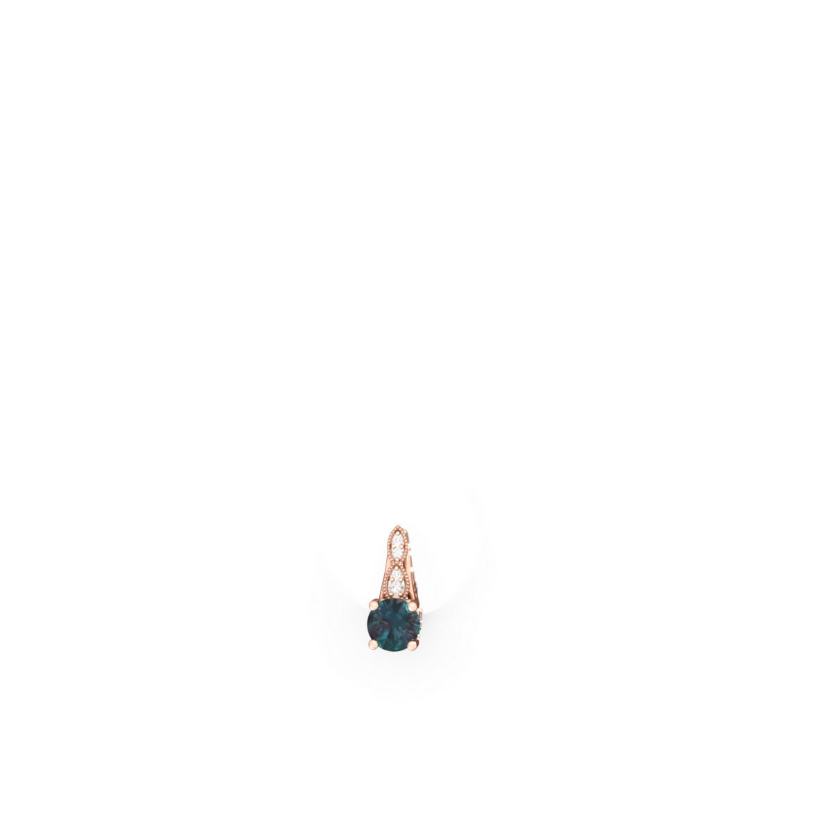 Alexandrite Antique Elegance 14K Rose Gold earrings E3100