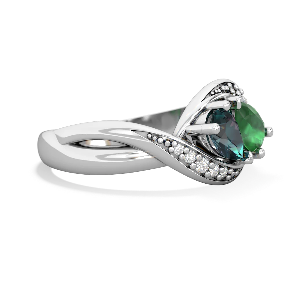 Alexandrite Summer Winds 14K White Gold ring R5342