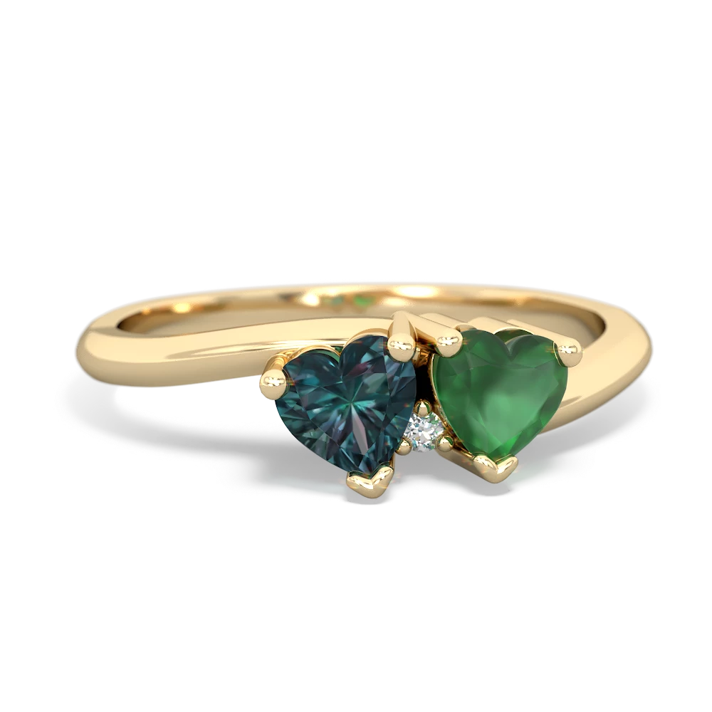 Alexandrite Sweethearts 14K Yellow Gold ring R5260