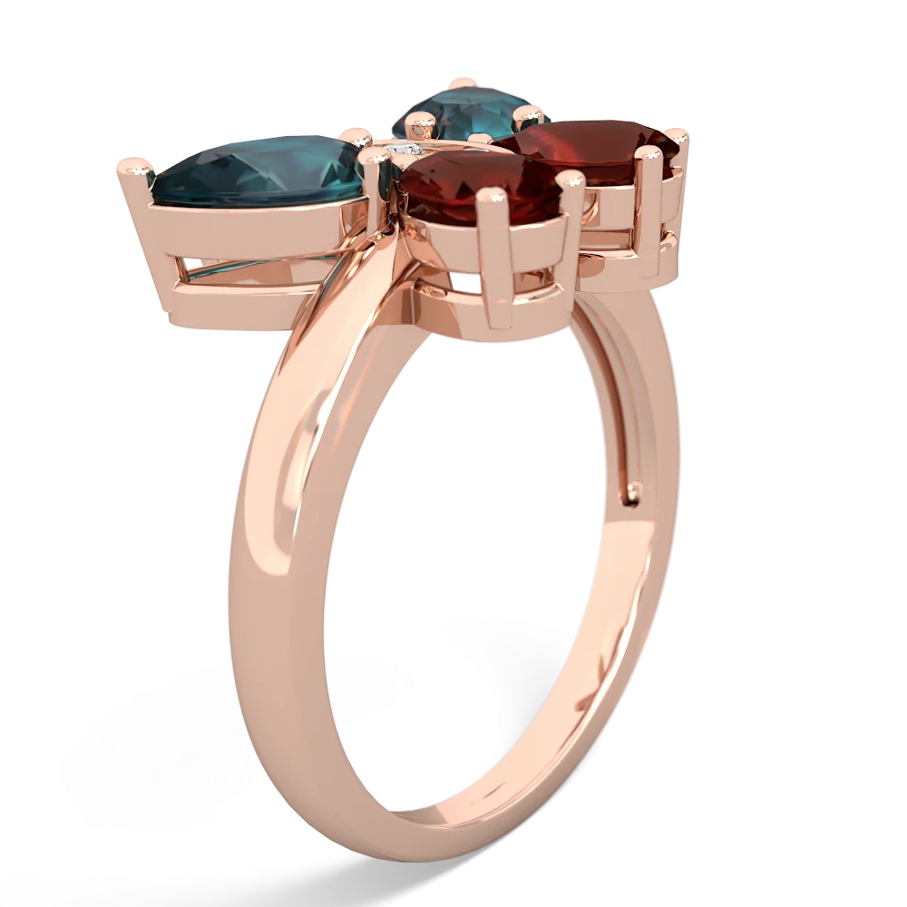 Alexandrite Butterfly 14K Rose Gold ring R2215