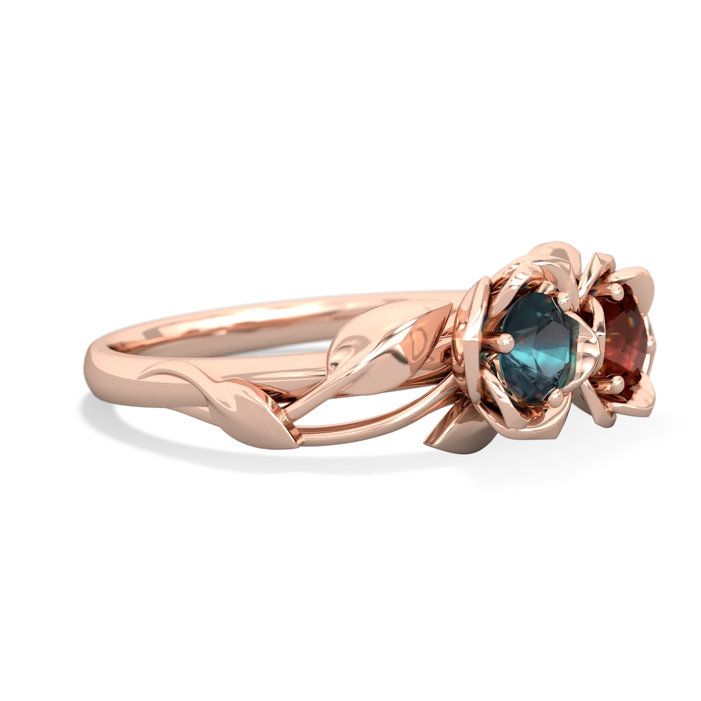 Alexandrite Rose Garden 14K Rose Gold ring R5510