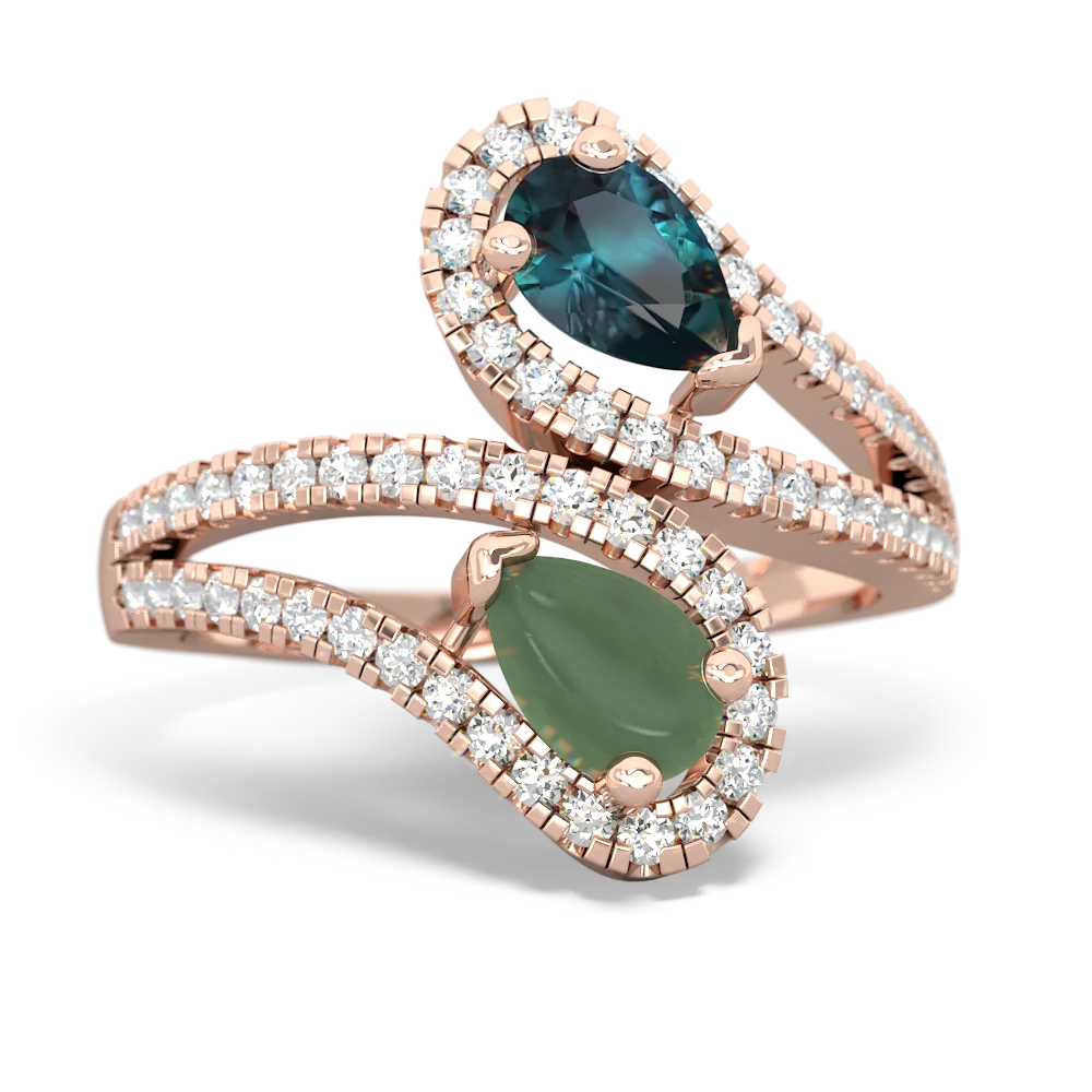 Alexandrite Diamond Dazzler 14K Rose Gold ring R3000