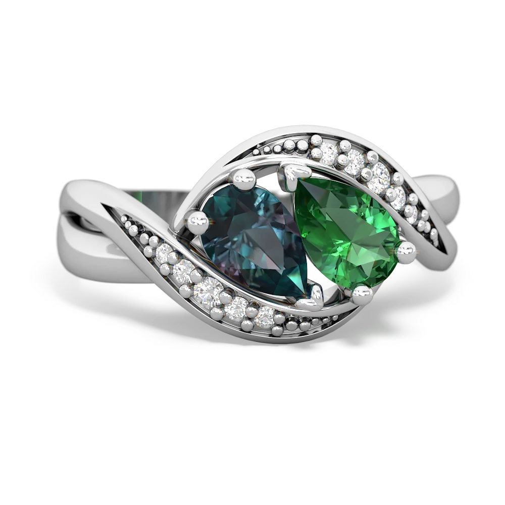 Alexandrite Summer Winds 14K White Gold ring R5342