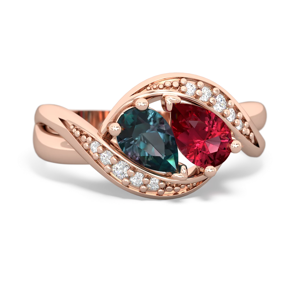 Alexandrite Summer Winds 14K Rose Gold ring R5342