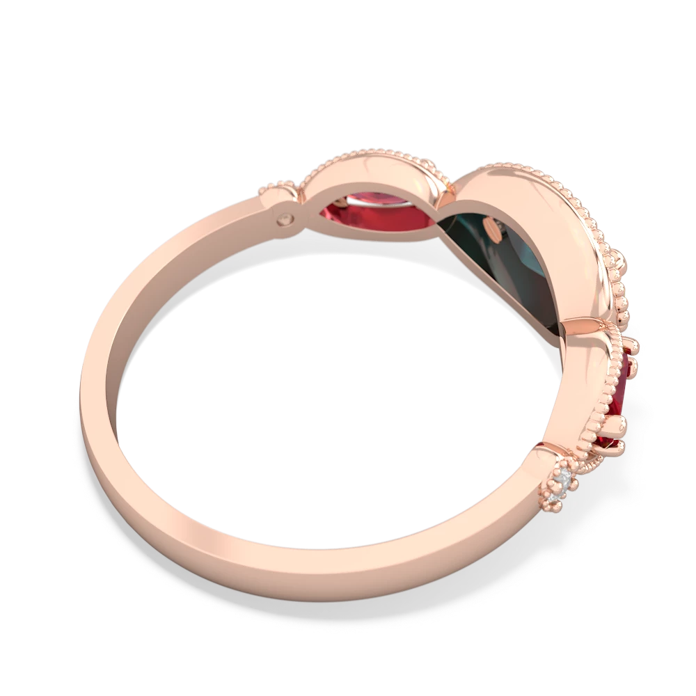 Alexandrite Milgrain Marquise 14K Rose Gold ring R5700