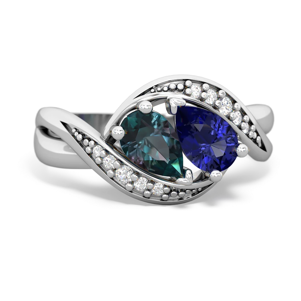 Alexandrite Summer Winds 14K White Gold ring R5342