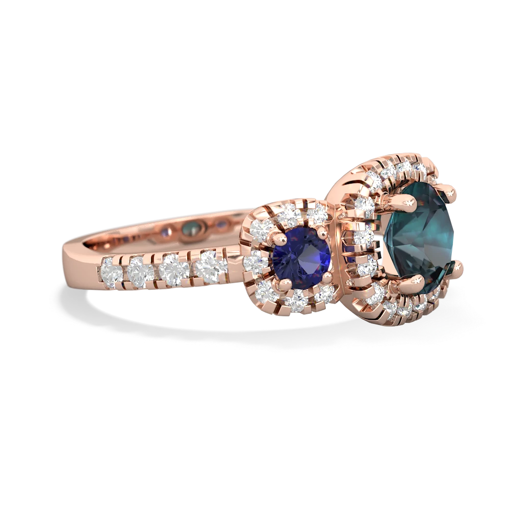 Alexandrite Regal Halo 14K Rose Gold ring R5350