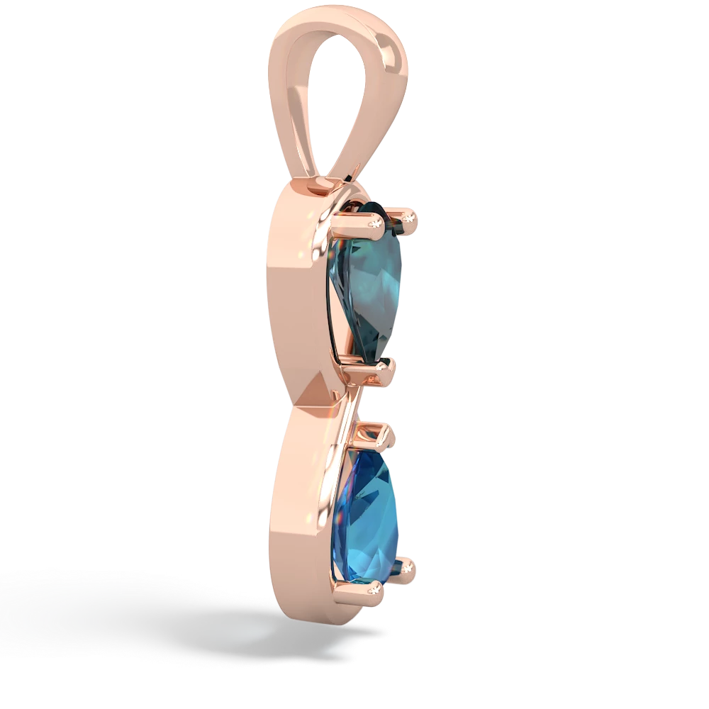 Alexandrite Infinity 14K Rose Gold pendant P5050