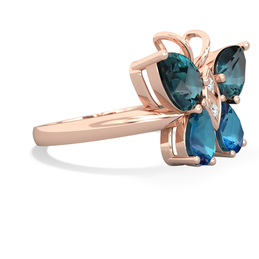 Alexandrite Butterfly 14K Rose Gold ring R2215