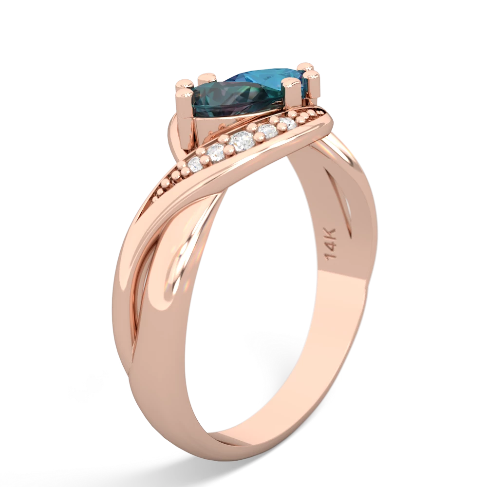 Alexandrite Summer Winds 14K Rose Gold ring R5342