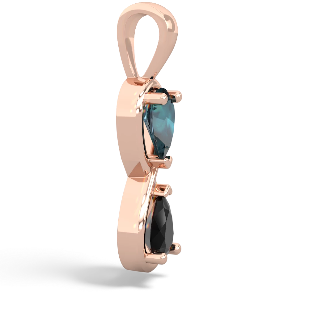 Alexandrite Infinity 14K Rose Gold pendant P5050