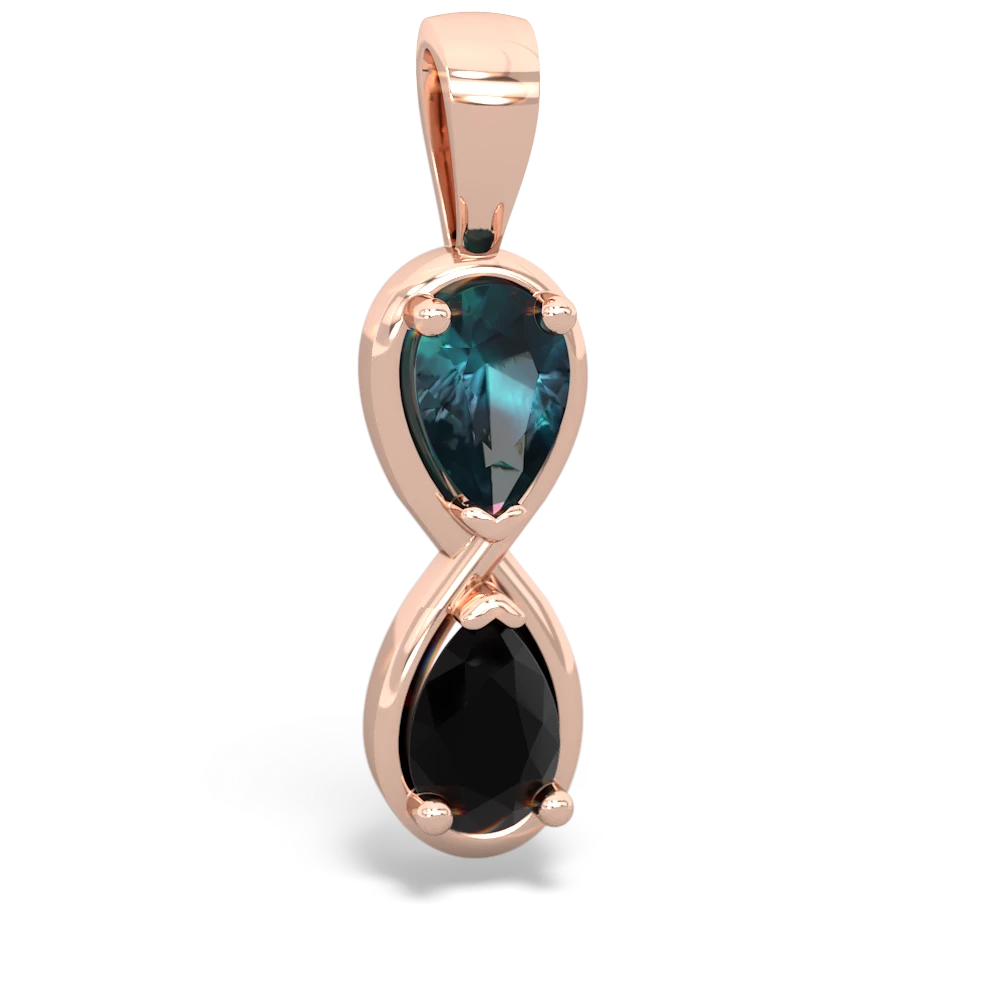 Alexandrite Infinity 14K Rose Gold pendant P5050