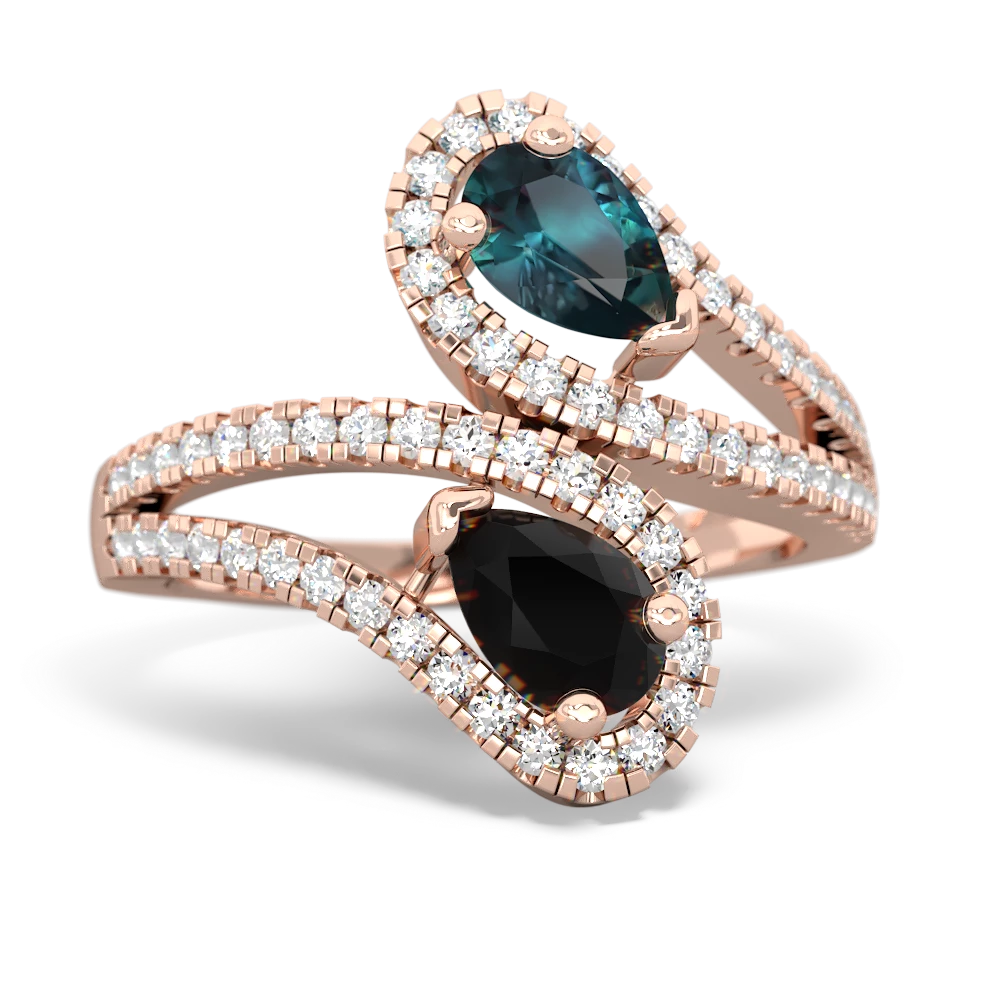 Alexandrite Diamond Dazzler 14K Rose Gold ring R3000