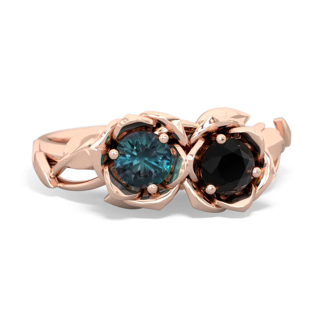 Alexandrite Rose Garden 14K Rose Gold ring R5510