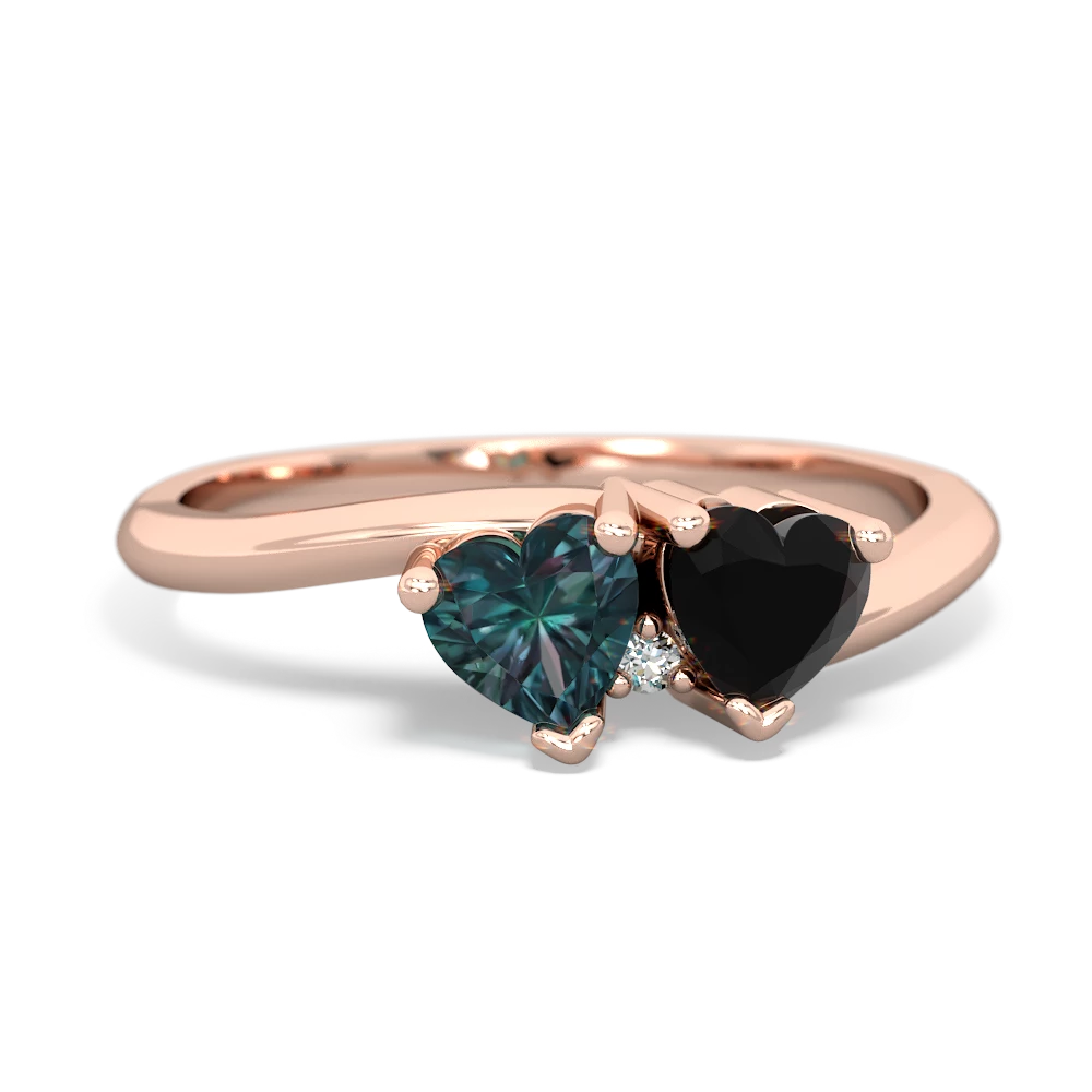 Alexandrite Sweethearts 14K Rose Gold ring R5260