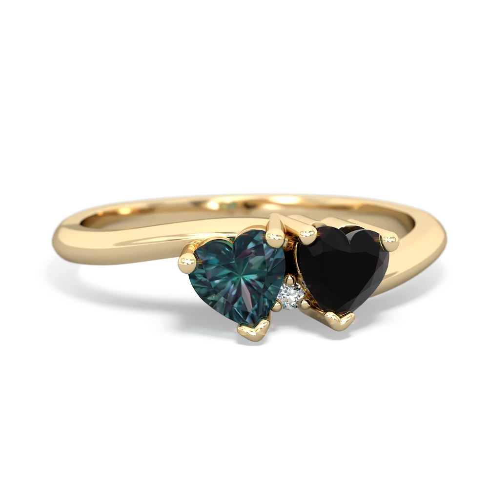 Alexandrite Sweethearts 14K Yellow Gold ring R5260