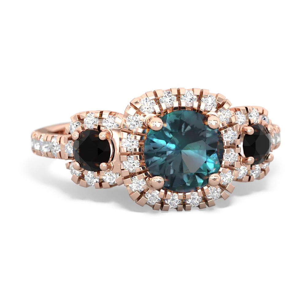 Alexandrite Regal Halo 14K Rose Gold ring R5350