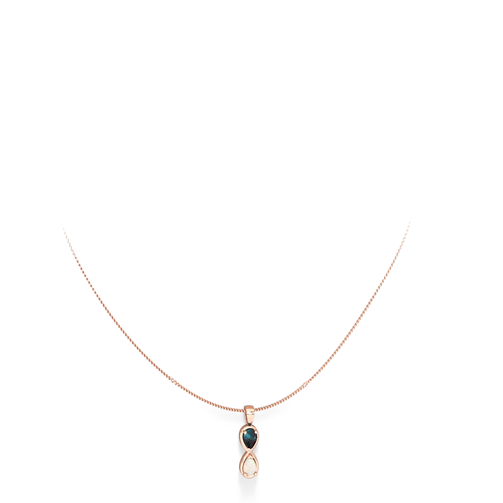 Alexandrite Infinity 14K Rose Gold pendant P5050