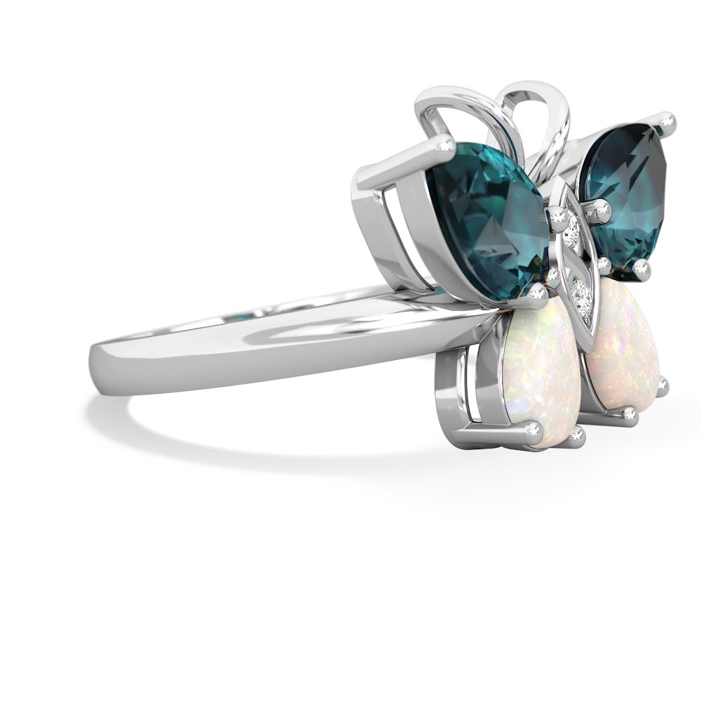 Alexandrite Butterfly 14K White Gold ring R2215