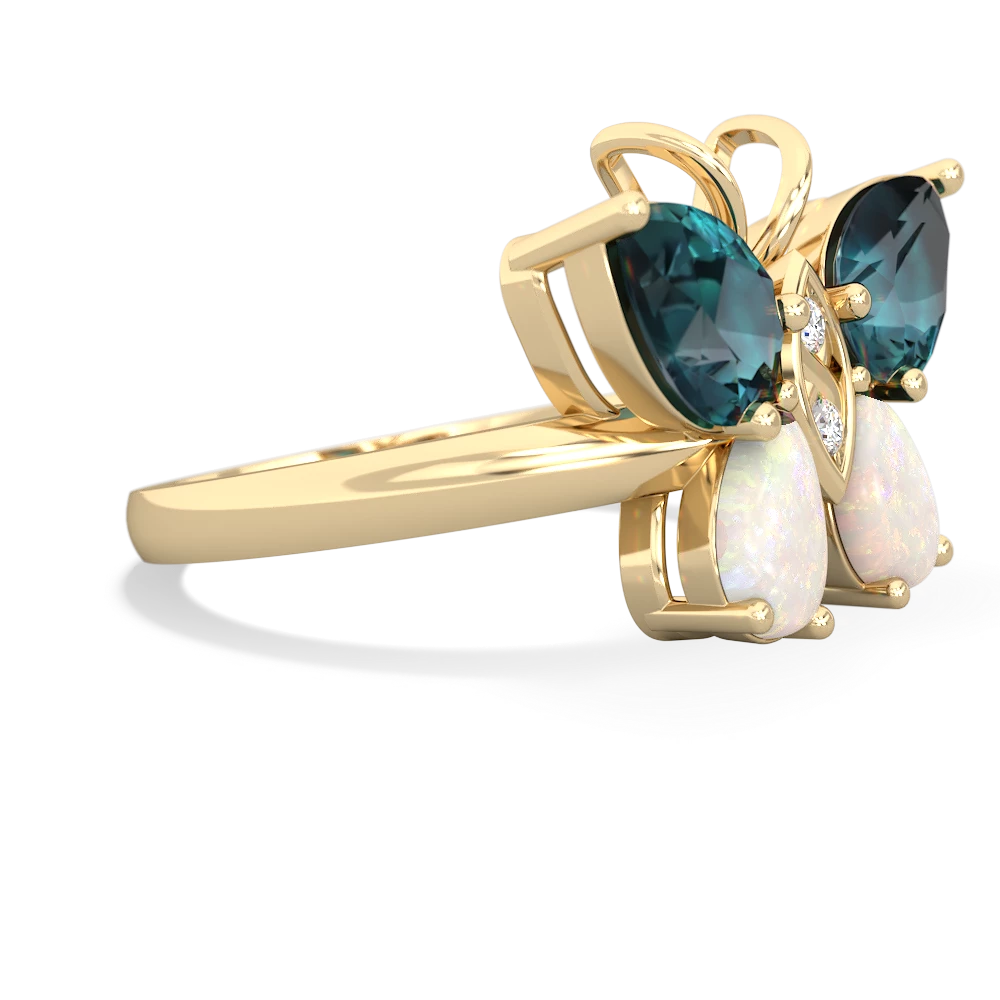 Alexandrite Butterfly 14K Yellow Gold ring R2215