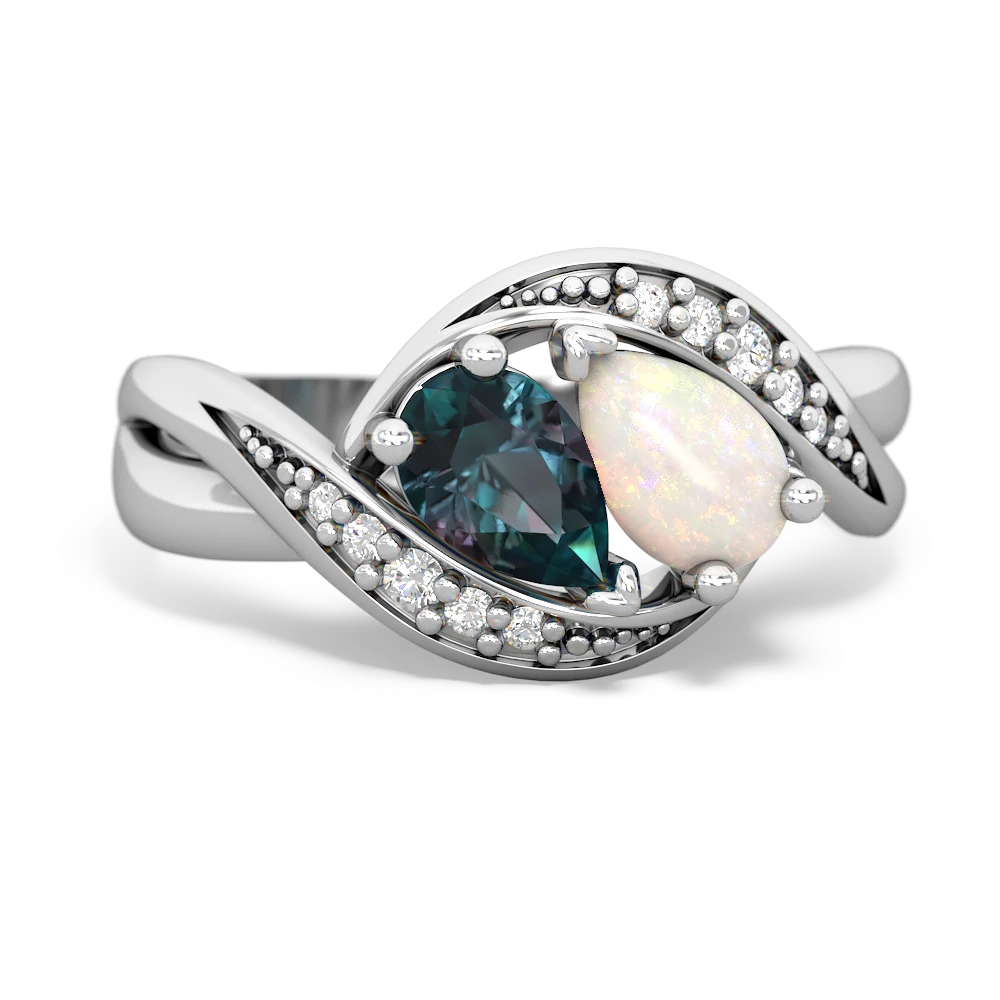 Alexandrite Summer Winds 14K White Gold ring R5342