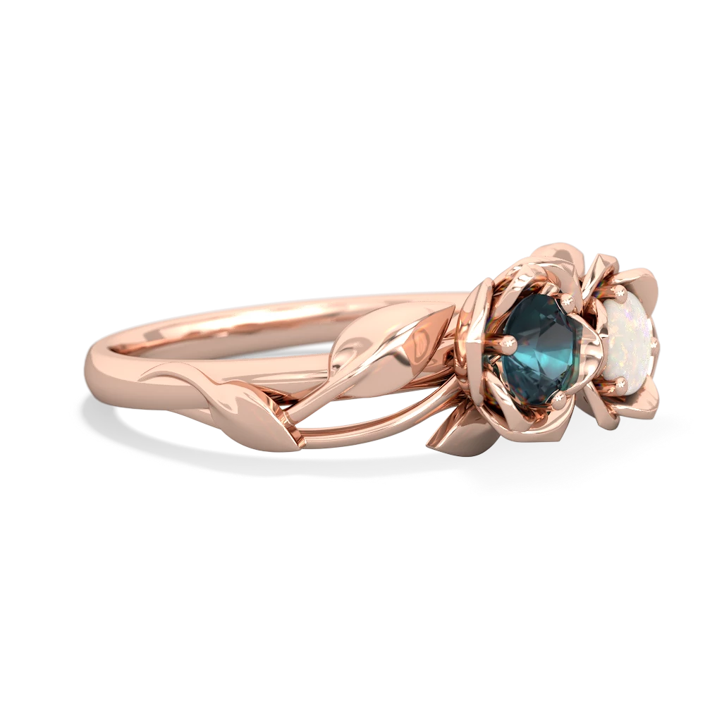 Alexandrite Rose Garden 14K Rose Gold ring R5510