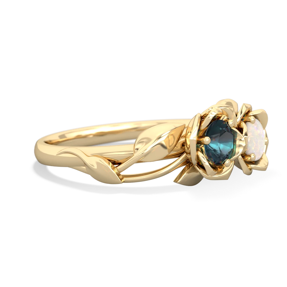 Alexandrite Rose Garden 14K Yellow Gold ring R5510