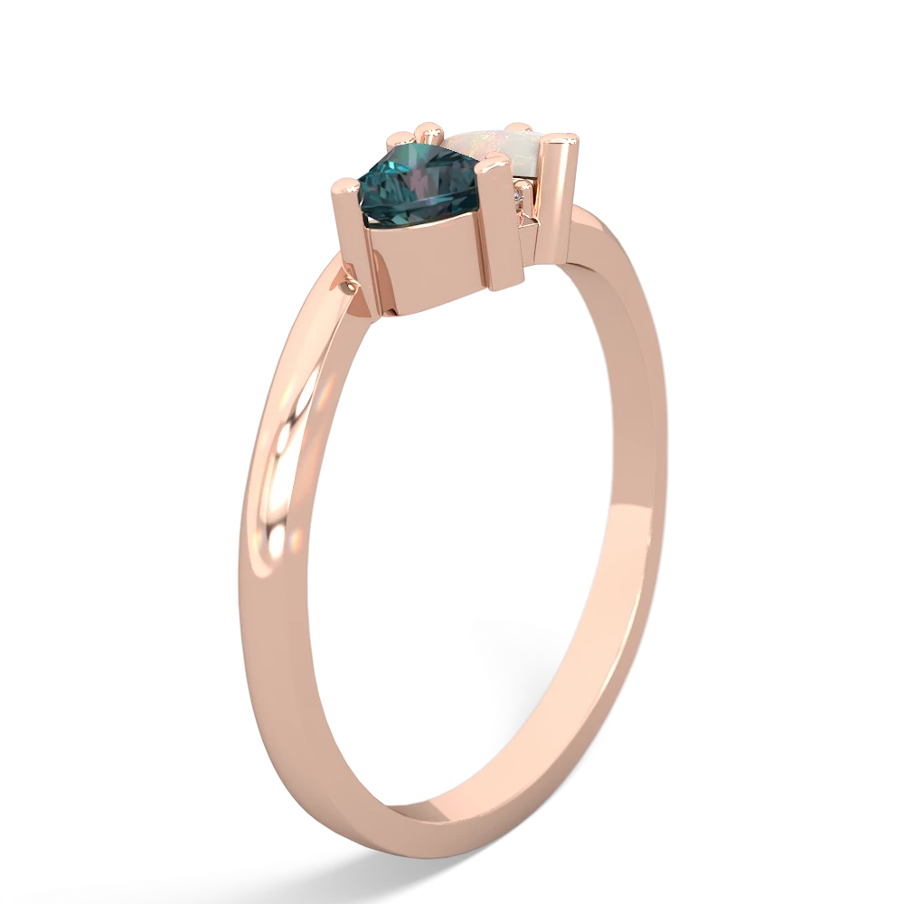 Alexandrite Sweethearts 14K Rose Gold ring R5260