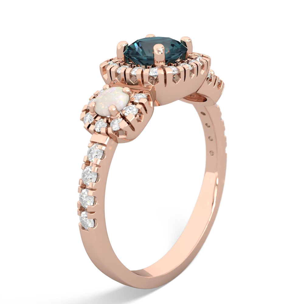 Alexandrite Regal Halo 14K Rose Gold ring R5350