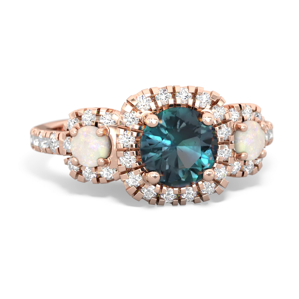 Alexandrite Regal Halo 14K Rose Gold ring R5350