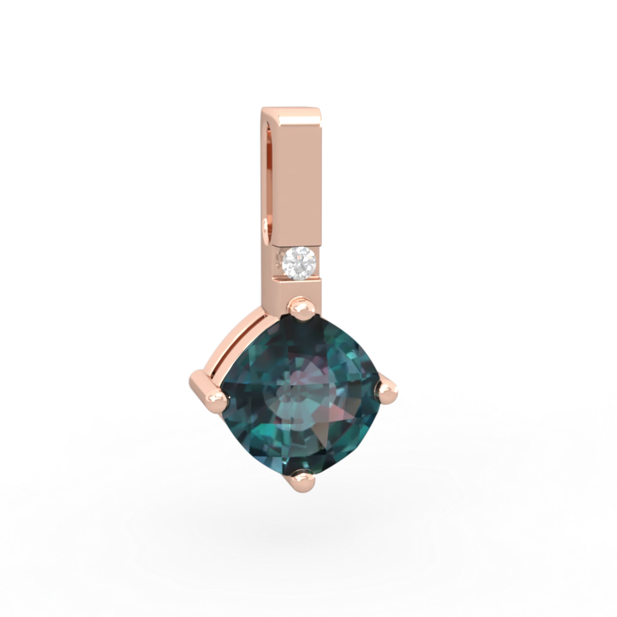 Alexandrite Simply Elegant 14K Rose Gold pendant P2489
