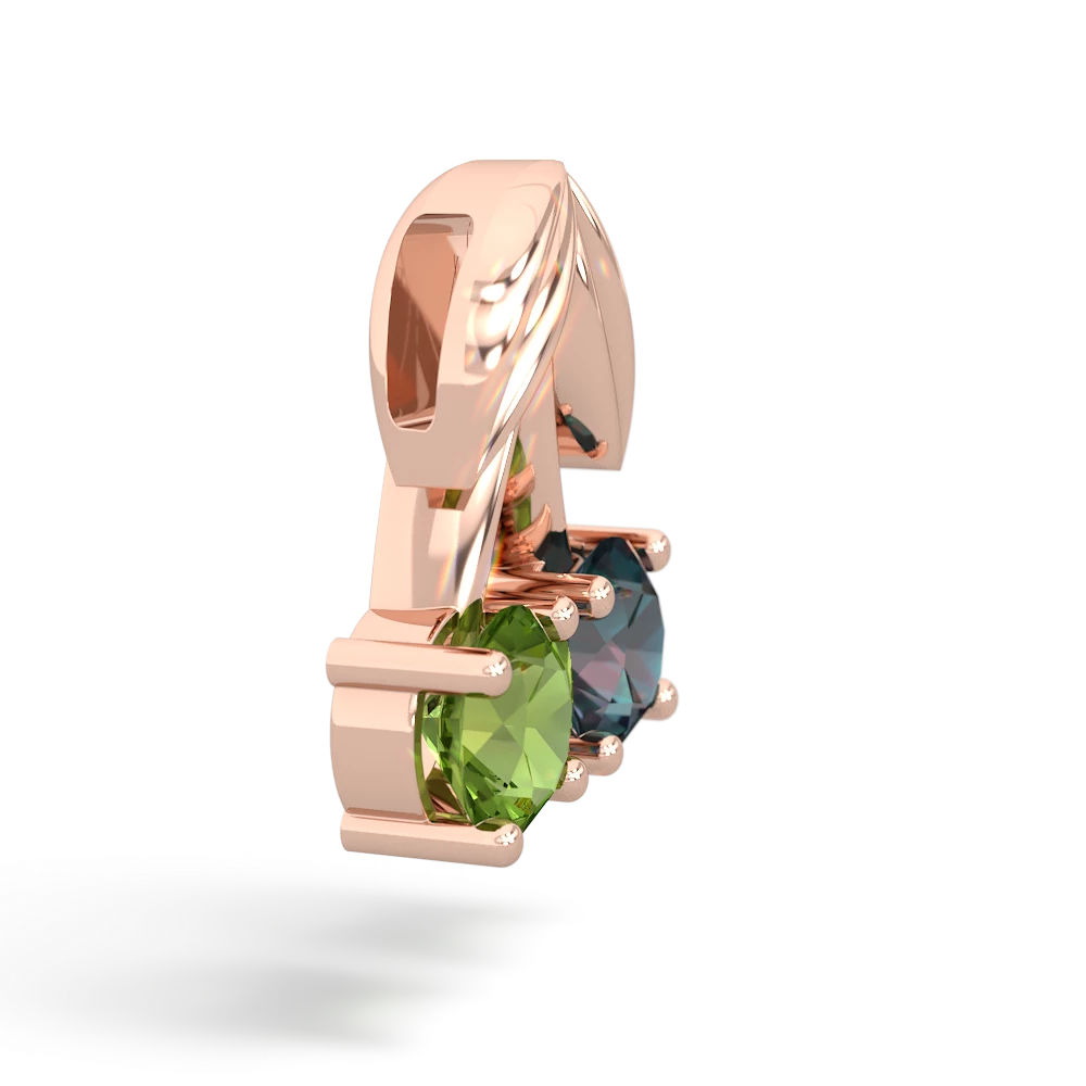 Alexandrite Sweet Cherries 14K Rose Gold pendant P7001