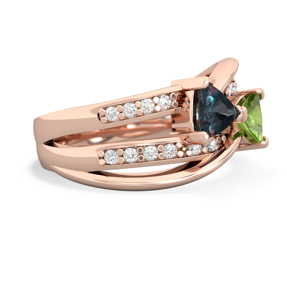 Alexandrite Bowtie 14K Rose Gold ring R2360