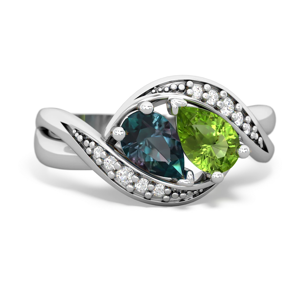 Alexandrite Summer Winds 14K White Gold ring R5342